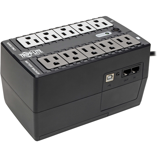 Tripp Lite UPS 600VA 325W Desktop Battery Back Up Compact 120V USB Standby 50/60Hz 5-15P PC