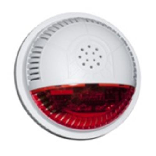 Siren/Strobe Alarm Module With Red Lense