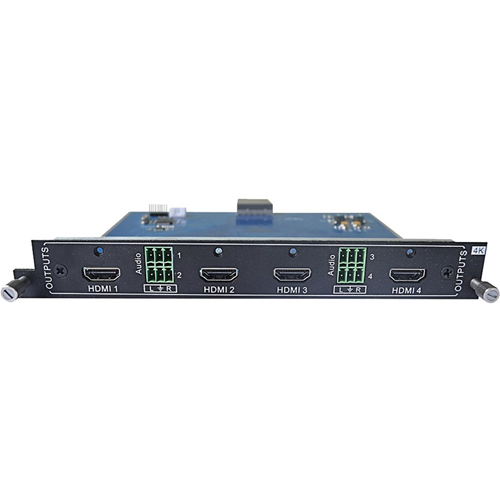 KanexPro 4-Input HDBaseT Card for Modular Matrix with 4K