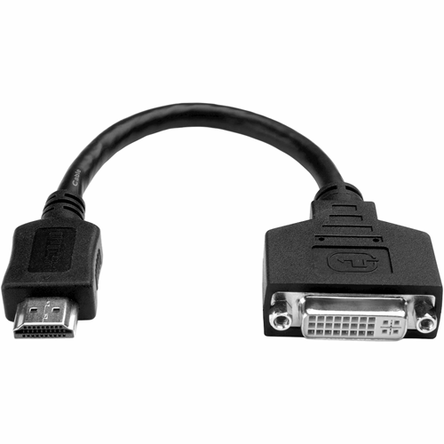 Tripp Lite 8in HDMI to DVI Cable Adapter Converter HDMI Male to DVI-D Female 8