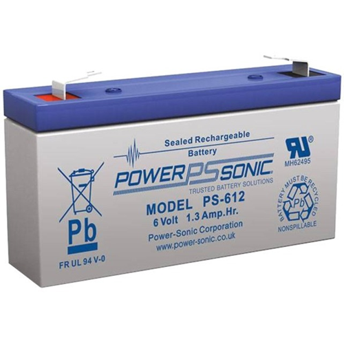 Power Sonic PS-612 6V 1.2Ah General Purpose VRLA Battery