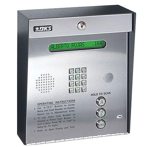 DoorKing 1835-080 DKS Telephone Entry Panel, Surface Mount Handsfree 1 Line Directory