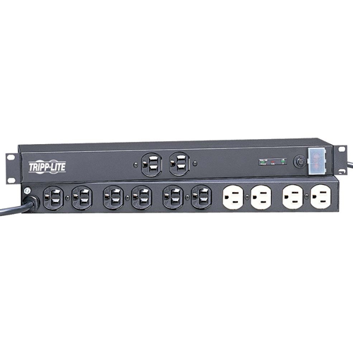 Tripp Lite Isobar Surge Protector Rackmount Metal 12 Outlet 15' Cord 1U RM