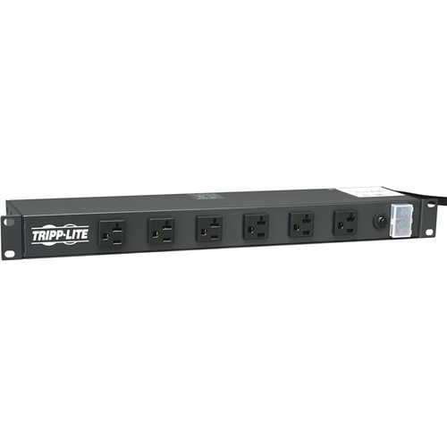 Tripp Lite Power Strip Rackmount Metal 120V 5-15/20R 12 Outlet 15' Cord 1U