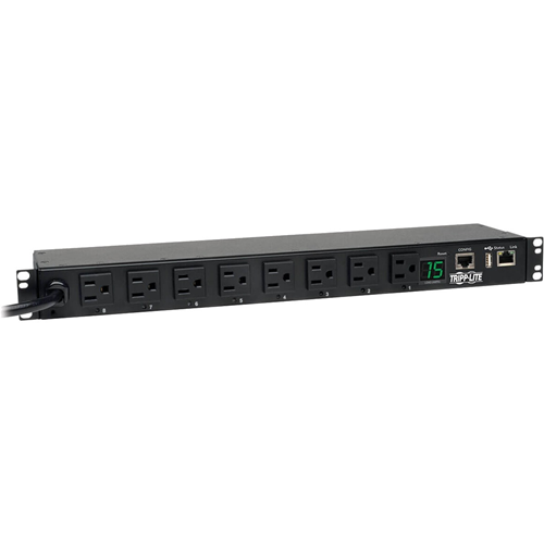 Tripp Lite PDU Switched 120V 1.4kW 15A 8 5-15R 5-15P LX Interface 1URM TAA