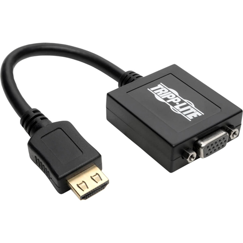 Tripp Lite 6in HDMI to VGA Adapter Converter with Audio Video for Ultrabook / Laptop / Desktop 6