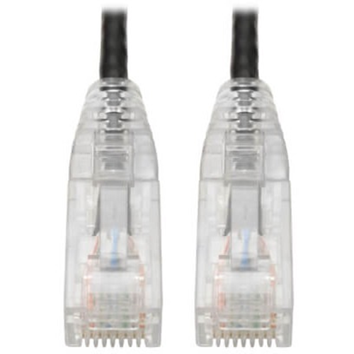 Tripp Lite Cat6 UTP Patch Cable (RJ45) - M/M, Gigabit, Snagless, Molded, Slim, Black, 6 in.