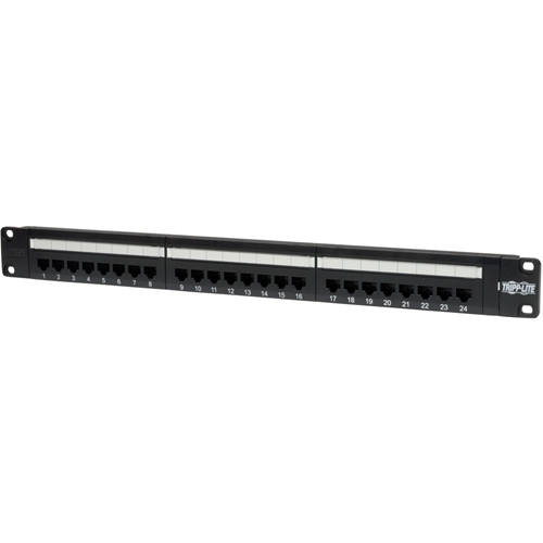 Tripp Lite 24-Port Cat5e Cat5 Rackmount Patch Panel 568B 110 Punch 1URM