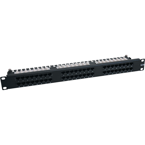 Tripp Lite 48-Port Cat6 Cat5 Patch Panel High Density 110 Punch down Rackmount 1URM TAA