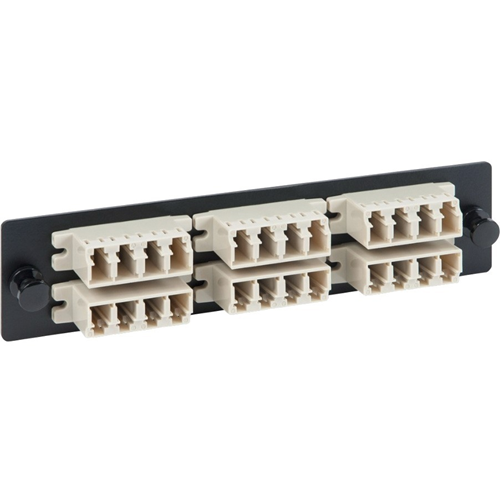 ICC LGX Adapter Panel, 6 Quad LC, 24F, Beige, MM