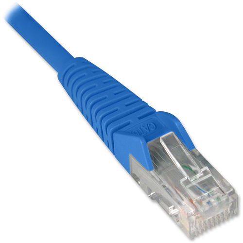 Tripp Lite 1ft Cat6 Gigabit Snagless Molded Patch Cable RJ45 M/M Blue 1'