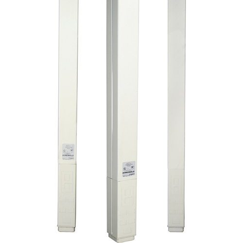 Wiremold 25DTC Series 10' Blank Pole, Ivory