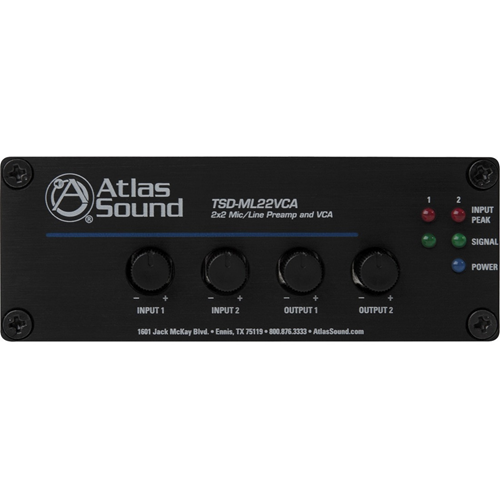 Atlas Sound TSD-ML22VCA Preamplifier - Black