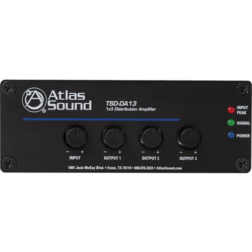 Atlas Sound TSD-DA13 1 x 3 Distribution Amplifier