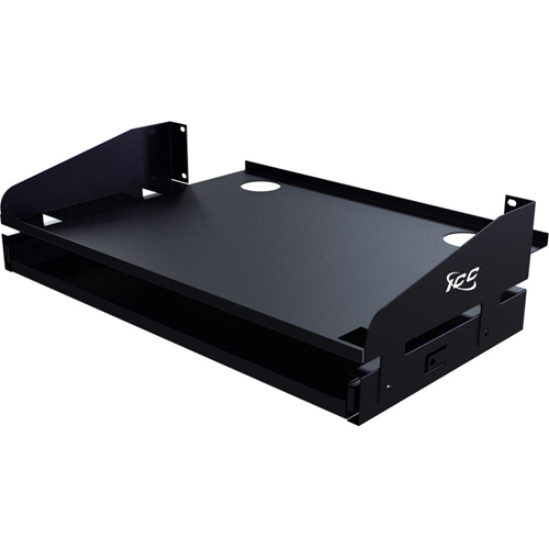 ICC Mounting Shelf for Flat Panel Display, Keyboard - Black Powder Coat