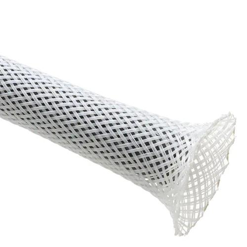 Techflex PTN0.75WH WHITE FLEXO PET 3/4in. Braided Sleeving, White 75ft. Spool