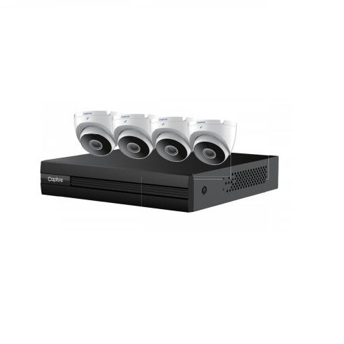 Capture R2-HD4CHKIT Four (4) 1080P HD Eyeball Cameras & 4-Channel 1080P HD DVR