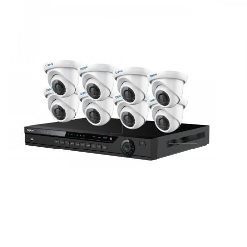 Capture R2-IP8CHKIT Eight (8) 4MP Eyeball Network Cameras & 8-Channel 4K NVR