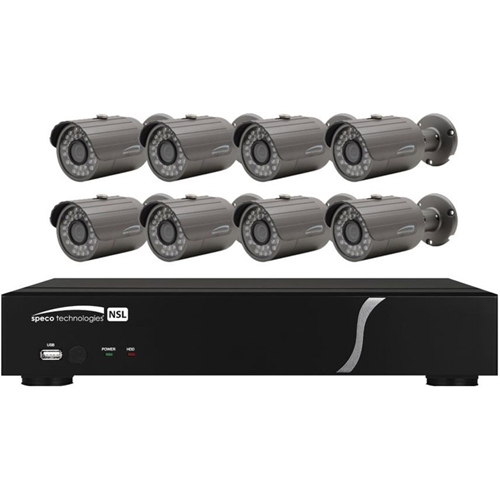 Speco 8 Channel Plug & Play Network Video Recorder and IP Camera Kit