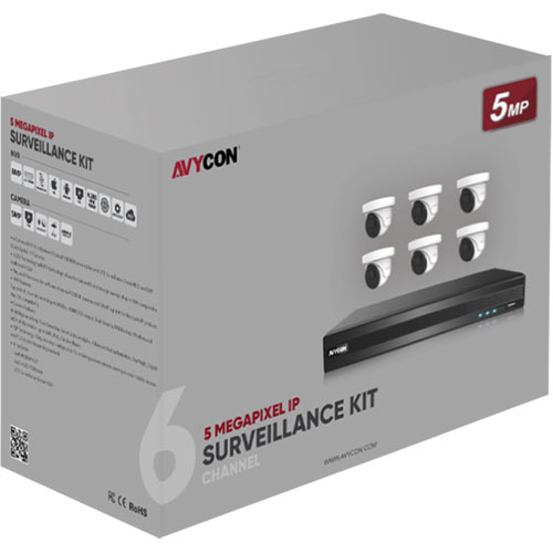 5mp IP Kit, 8ch POE Nvr, 6 Of 5mp IP Cameras, 2tb