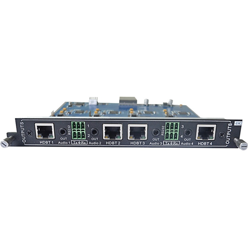 KanexPro 4-Output HDBaseT Card for Modular Matrix with 4K