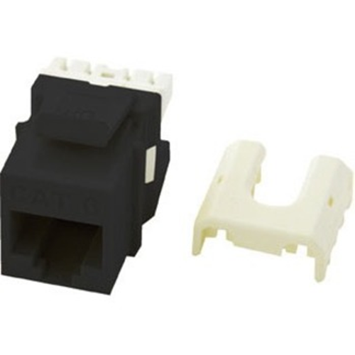 Legrand-On-Q Quick Connect Cat 6 RJ45 Keystone Insert, Black (M10)