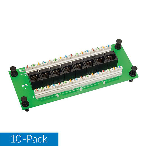 ICC ICRESDPB3D CAT6 Compact Data Module 8 Port, 10 Pk