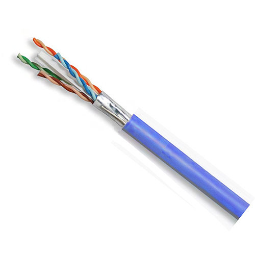 Superior Essex 6A-272-2B Shielded 10Gain Category 6 Plenum Cable, Blue, 1000 ft. Reel