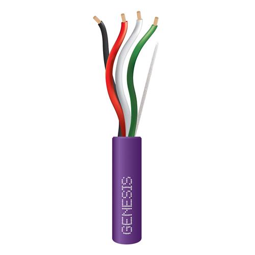 Genesis 31151110  18 AWG 4C Str Plenum, Purple, 1000 ft. Pull Box