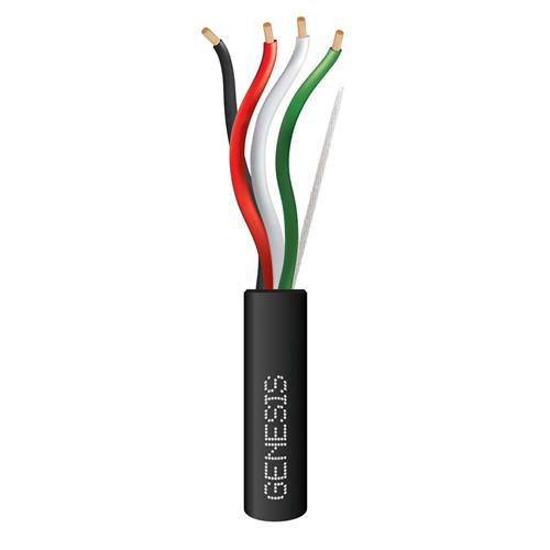 Genesis 54745508  16 AWG 4C Str Audacious® Riser, Black, 500 ft. Pull Box