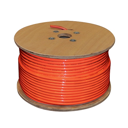 500' Sc-400 Plenum Coax Cable Spool, Orange