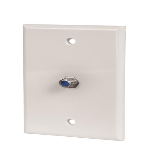 Coax Wall Plate White Ul