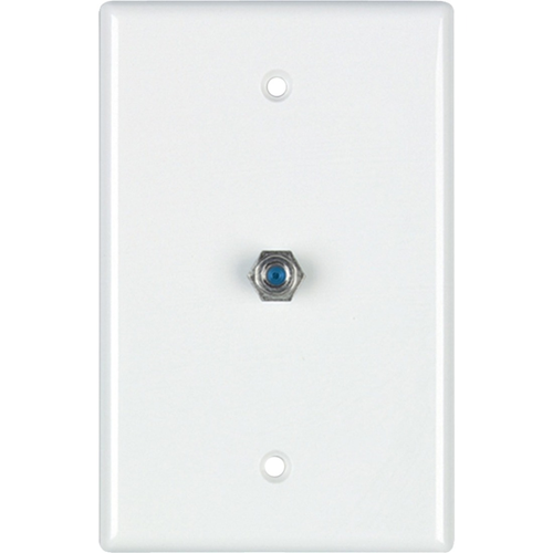 DataComm 2.4 GHZ Coax Wall Plate, White, UL