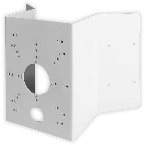 Corner and pole mount bracket - white