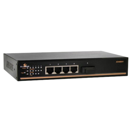 EtherWAN 5-Port 10/100BASE-TX Hardened Web-Smart PoE Ethernet Switch