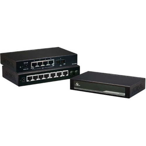 EtherWAN Unmanaged 8-port 10/100/1000BASE-TX Gigabit Ethernet Switch