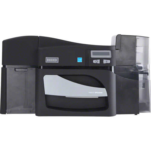 Fargo DTC4500E Dye Sublimation/Thermal Transfer Printer - Color - Black, Gray - Desktop - Card Print