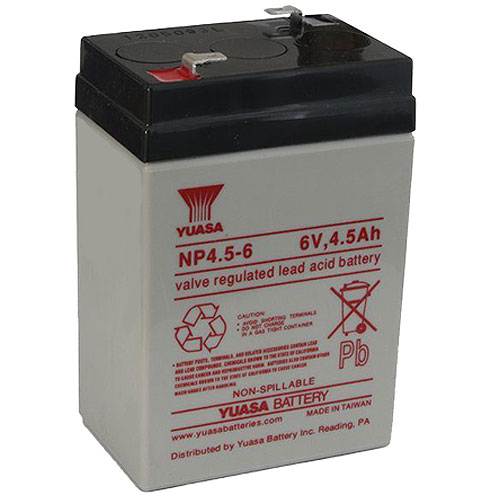 Yuasa NP4.5-6 6V 4.5Ah Sealed Lead Acid Replacement Battery