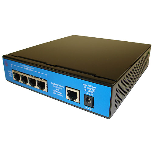 LAN-Power LP-2334 is a 5 Port PoE Unmanaged 10/100Mbs Ethernet Switch/Extender