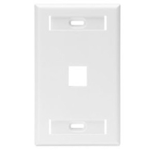 Leviton QuickPort 1 Gang 1 Socket Faceplate