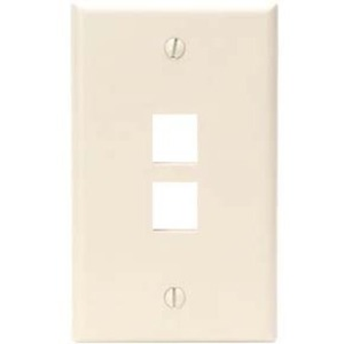 Leviton QuickPort 2 Socket Faceplate