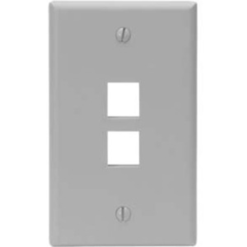 Leviton QuickPort 2 Socket Faceplate