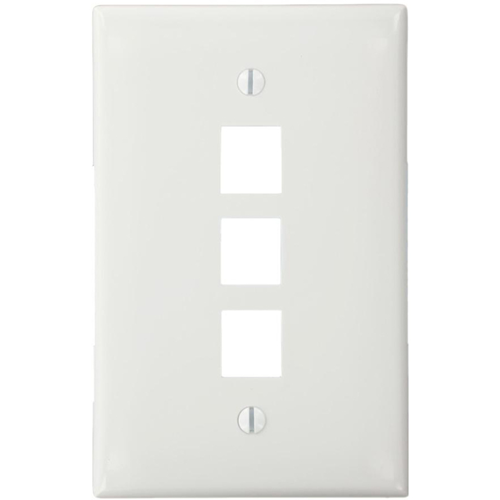 Leviton QuickPort 3 Socket Faceplate