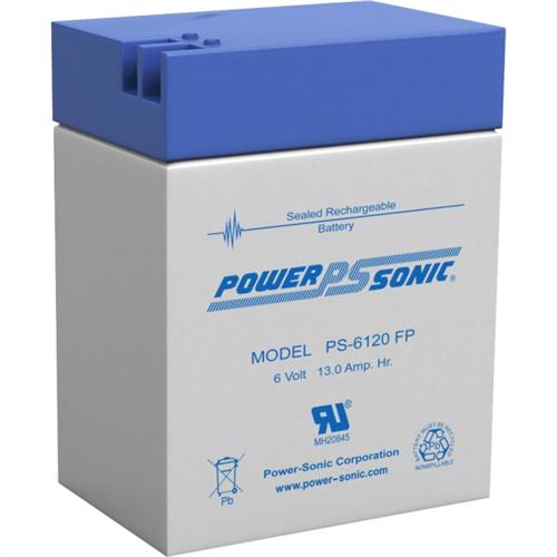 Power Sonic PS-6120FP 6V 13Ah General Purpose VRLA Battery