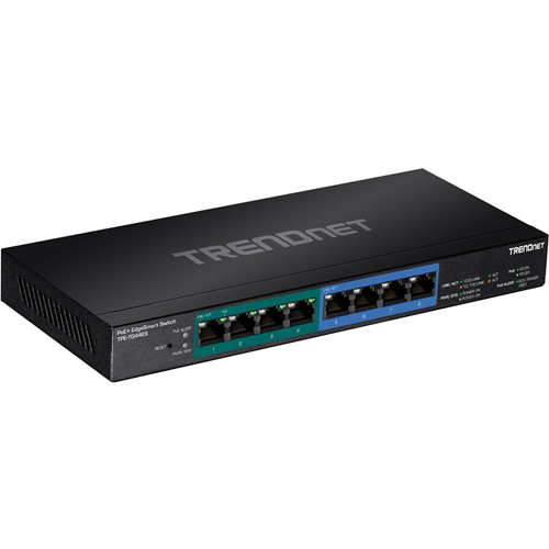 TRENDnet 8-Port Gigabit EdgeSmart PoE+ Switch (4 PoE+, 4 Non-PoE)