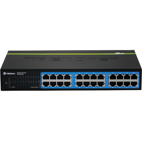 TRENDnet 24-port Gigabit GREENnet Switch(Metal Desktop) w/ internal power