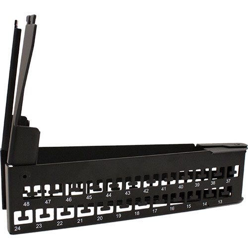 Vertical Cable 48 Port Blank Patch Panel V-Type With Support Bar