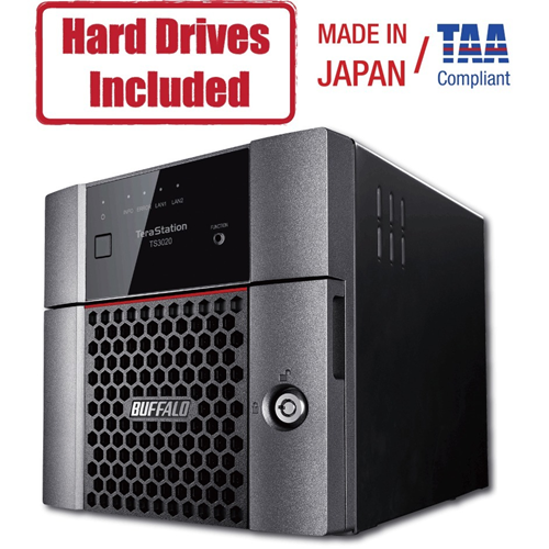 Buffalo TeraStation 3210DN Desktop 8 TB NAS Hard Drives Included