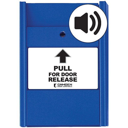 Camden CM-701SO Blue Pull For Door Release Station, 1 x N/C Switch, with Local Alarm Sounder (Replaces CM-701SOEDR-PC, CM-701SOE-PC)