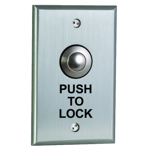 Dpdt Maintained 'push To Lock', Black